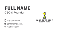 Numeral Business Card example 3