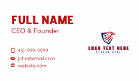 Eagle Patriotic Shield Business Card