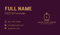 Book Crown Shield Firm Business Card Design