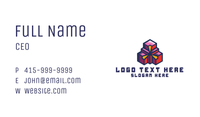 Digital Geometric Boxes Business Card