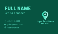 Health c Location Pin Business Card