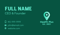 Health c Location Pin Business Card Image Preview