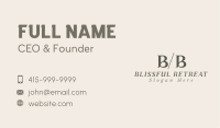 Elegant Luxury Lettermark Business Card