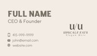 Elegant Luxury Lettermark Business Card Image Preview