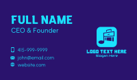 Music Streaming Business Card example 2