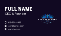 Roof Power Wash Wave Business Card