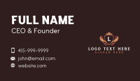 Premium Quality Crest Shield Business Card