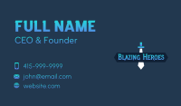 Adventure Game Wordmark Business Card Image Preview