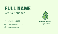 Modern Nature Leaf  Business Card