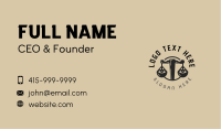 Legal Justice Eyes Business Card