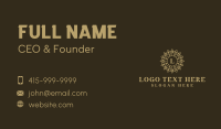 Ornamental Mandala Lettermark Business Card