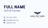Eagle Wings Crown Business Card Design