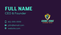 Gaming Eagle Shield Business Card Image Preview