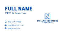 Modern Stroke Letter N Business Card Image Preview