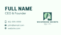 Natural Wellness Woman Business Card Image Preview