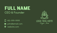 Herbal Tea Leaf Cup Business Card Design