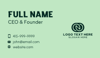 Green Tech Letter N  Business Card