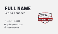 Car Auto Detailing Vehicle Business Card Design