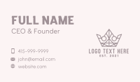 Royalty Jewel Crown  Business Card