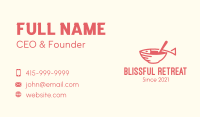 Fish Soup Bowl Business Card