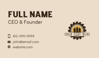 Carpentry Forest Tree Business Card Design
