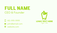 Green Organic Drink Business Card