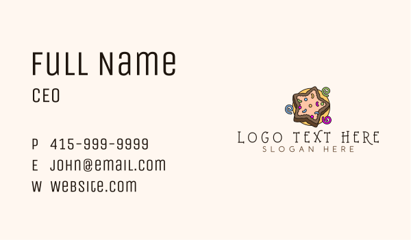 Bakery Star Cookie Business Card Design