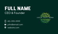 Natural Flower Gardening Business Card Design