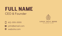Needle Thread Floral Tailor Business Card