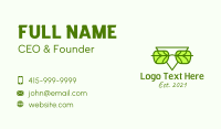 Triangular Leaf Shades Business Card