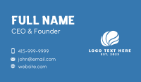 White Wave Shell  Business Card Design