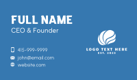 White Wave Shell  Business Card