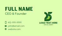 Green Vegetable Number 25 Business Card Design
