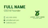 Green Vegetable Number 25 Business Card