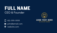 Welding Ironwork Helmet Business Card Design