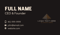 Geometric Pyramid Agency Business Card