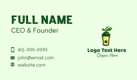 Avocado Smoothie Business Card Design