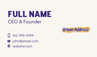 Urban Graffiti Wordmark Business Card Image Preview