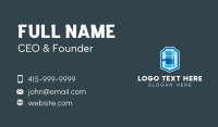 Blue Gavel Shield Business Card