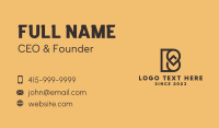 Marketing Letter B Business Card