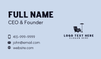 Lamp Chair Furniture Business Card Design