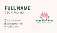 Lotus Blossom Yoga Business Card Design