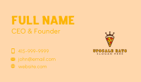 Pizza Restaurant Crown Business Card Image Preview