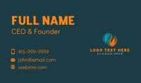 Fire Water Cooling Business Card
