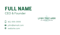 Fun Garden Wordmark Business Card