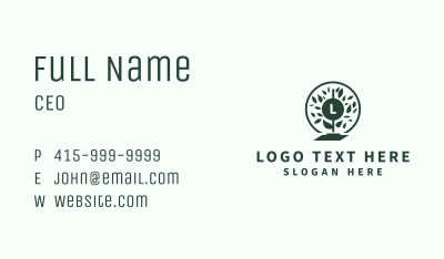 Green Mop Cleaning Business Card Image Preview