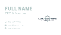 Generic Classic Wordmark Business Card