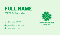 Green Heart Shamrock  Business Card Image Preview