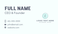 Generic Script Badge Lettermark Business Card