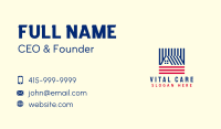 Patriotic Residential House Business Card